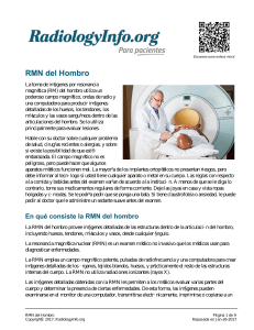 RMN del Hombro - RadiologyInfo.org
