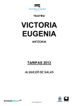 tarifas ve 2012 - Teatro Victoria Eugenia