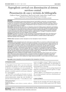 Aspergilosis cervical con diseminación al sistema nervioso central