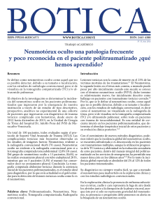 Neumot&oacute;rax oculto una patolog&iacute;a frecuente y poco