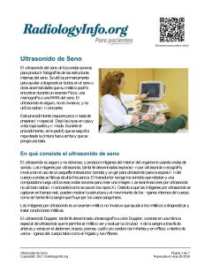 Ultrasonido de Seno