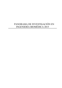 PANORAMA DE INVESTIGACIÓN EN INGENIERÍA BIOMÉDICA 2015