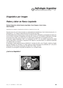 Diagnóstico por Imagen Fiebre y dolor en flanco izquierdo