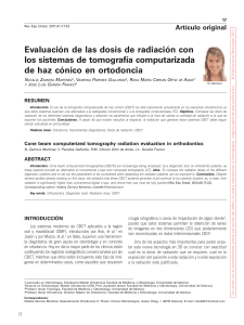 Artículo original Evaluación de las dosis de radiación con los