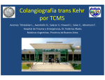 Colangiografía trans Kehr por TCMS