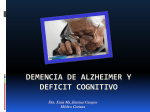 Enfermedad de Alzheimer y Deficit cognitivo