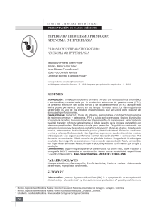 hiperparatiroidismo primario - Revistas Institucionales de la