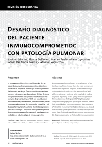 Desaf&iacute;o diagn&oacute;stico del paciente inmunocomprometido con