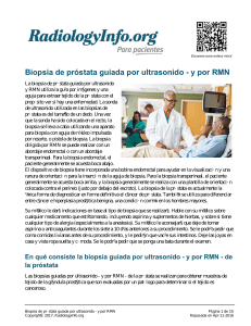 Biopsia de próstata guiada por ultrasonido - y