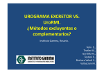 Urograma excretor VS. UroRMI.