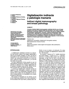 Digitalizaci&oacute;n indirecta y patolog&iacute;a mamaria
