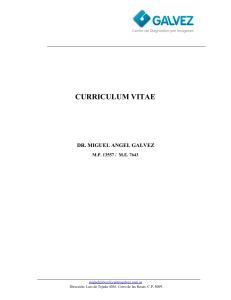 CV Dr. Miguel A. Galvez