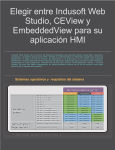 Elegir entre Indusoft Web Studio, CEView y EmbeddedView para su