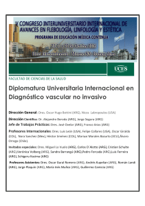 Diplomatura Universitaria Internacional en Diagn&oacute;stico vascular no