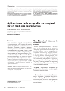 Aplicaciones de la ecografía transvaginal 3D en medicina