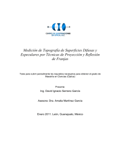 Medición de Topografía de Superficies Difusas y