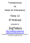 Tema 12: IP Multicast - Ingteleco-Web
