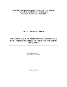 PROYECTO FIP N° 2008-66 “DETERMINACION DE PATOGENOS