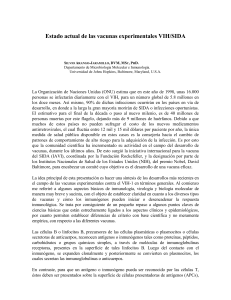 Estado actual de las vacunas experimentales VIH/SIDA. Silvio