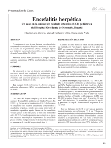 Encefalitis herpética - Asociación Colombiana de Neurología