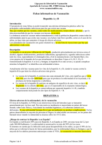 Hepatitis A y B - LA LIGA - para la libertad de vacunación