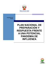 Plan Nacional de Preparación y Respuesta Frente a una potencial