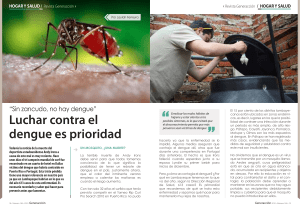 Luchar contra el dengue es prioridad