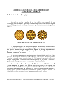 modelos de capsidas de virus esféricos con papiroflexia modular