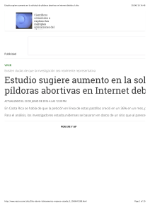 Estudio sugiere aumento en la solicitud de