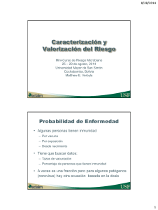 Caracterizacion y Valorizacion del Riesgo