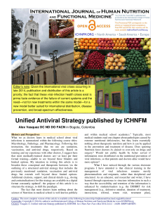 Unified Antiviral Strategy published by ICHNFM