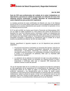 3M Respiratory Protection Devices Recommendation