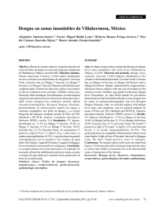 55. Dengue en zonas inundables de Villahermosa, México.