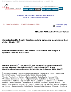 Revista Panamericana de Salud Pública