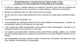 Recomendaciones a los personas que vayan a viajar o vivan en