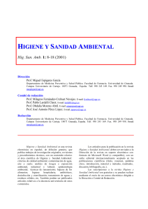 HIGIENE Y SANIDAD AMBIENTAL