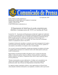 El Departamento de Salud busca la ayuda comunitaria para