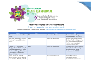 Abstracts Accepted for Oral Presentations