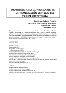 protocolo para la profilaxis de la transmisión