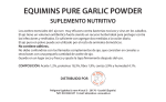 Equimins Pure Garlic Powder