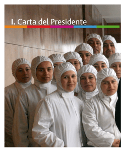 I. Carta del Presidente