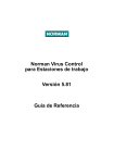Norman Virus Control para Estaciones de trabajo Versión 5.81 Guía