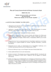 Orden del día del Consejo Interterritorial del 14 de enero de 2015