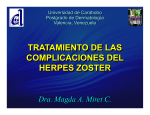 tratamiento de las complicaciones del herpes zoster - PIEL