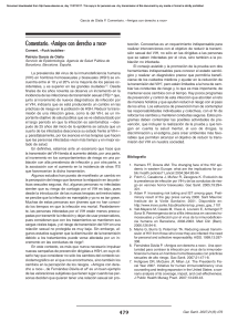 Comentario. &laquo;Amigos con derecho a roce