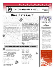 D&iacute;as Nevados - Crete Public Schools
