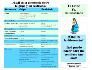 Flu vs. Cold Brochure Spanish (Read