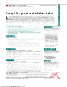 Respiratory Syncytial Virus Bronchiolitis
