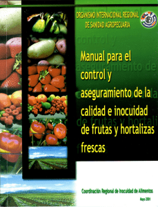 manual para el control y aseguramiento de la calidad e inocuidad