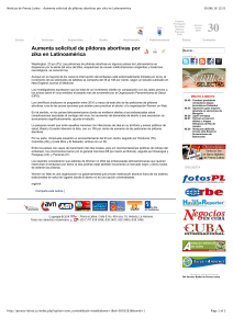Noticias de Prensa Latina - Aumenta solicitud
